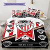 Athletic Club logo  Pattern Bedding Quilt Set Quilt Cover Pillowcase Home Decoration Birthday Gift (1 * duvet cover + 2 * pillowcase, without core)