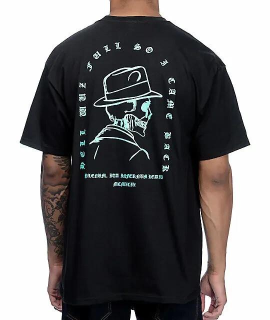 Empyre Mens Hell Was Full So I Came Back Funny Black Tee Shirt New XL S разноцветный