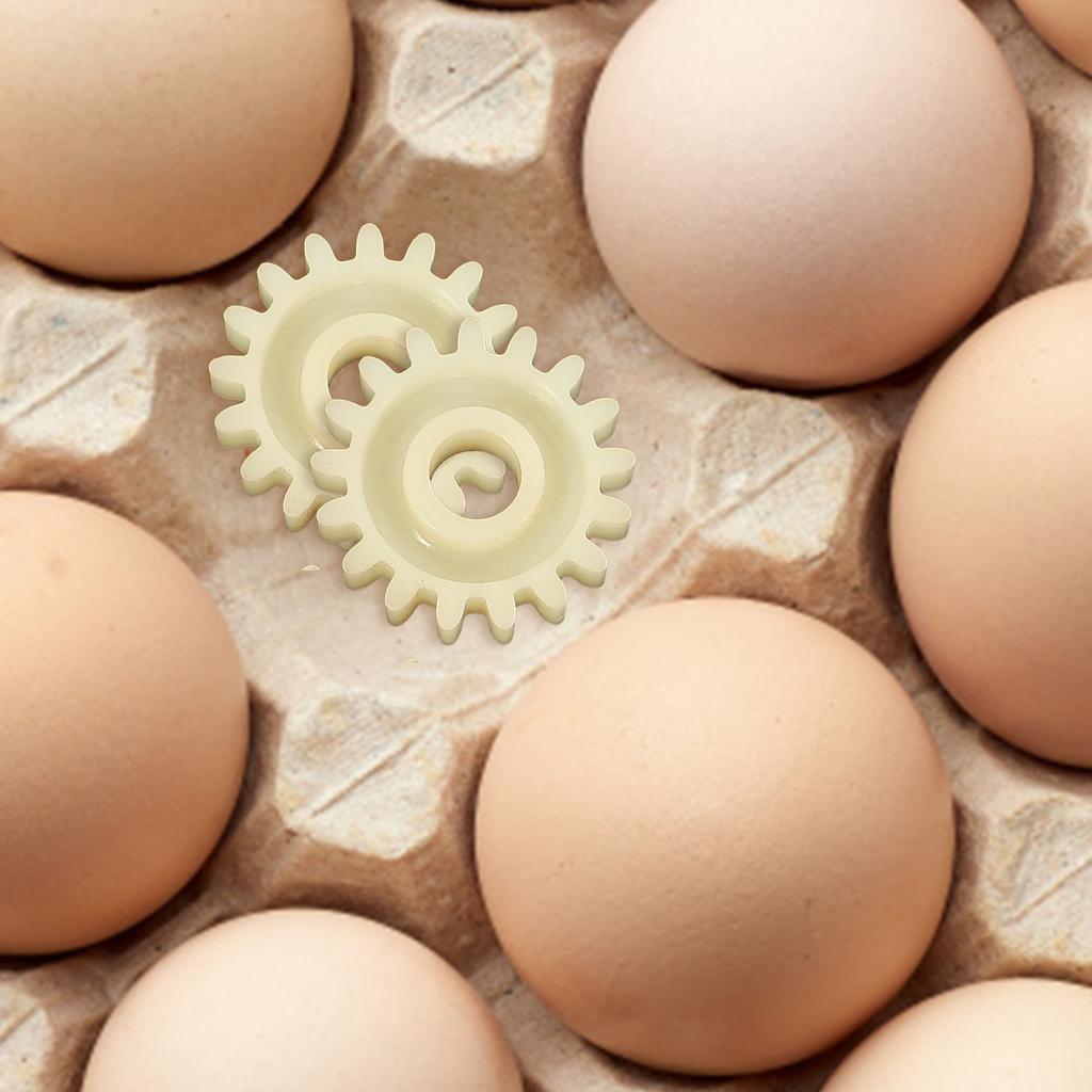 10 Stück Automatischer Eierwender Brutschrankteile Inkubatorzubehör Zubehör Zahnrad für Wendezubehör Reversibel