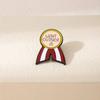Zinc Alloy English Letter Brooch: Colorful, Personalized Badge Ornament