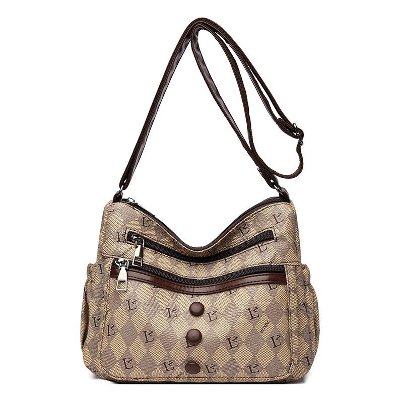 

Women s bag large bag new multi-layer messenger bag versatile bag shoulder bag