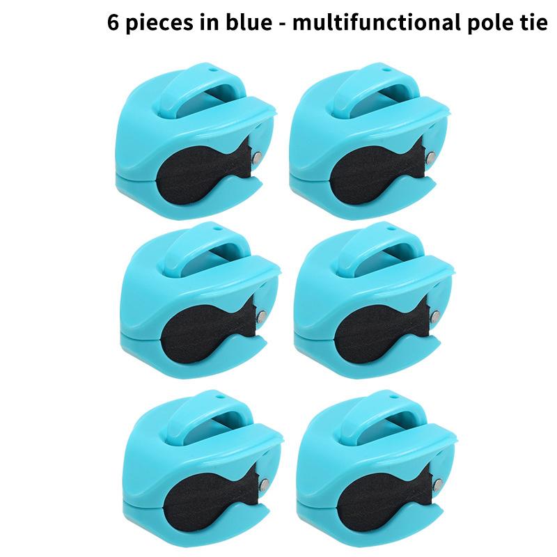 Neu 2-8 Stück Tragbarer Angelrutenhalter Angelruten-Fixierer Wandmontierte Angelruten-Gurte Klemme Multifunktionale Rutenhalter-Werkzeuge