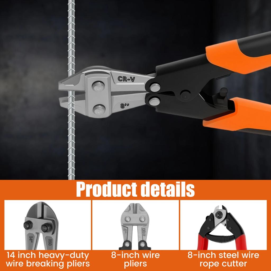 Multi functional wire breaking pliers Ergonomic handle anti slip practical Efficient Cutting for Aluminum