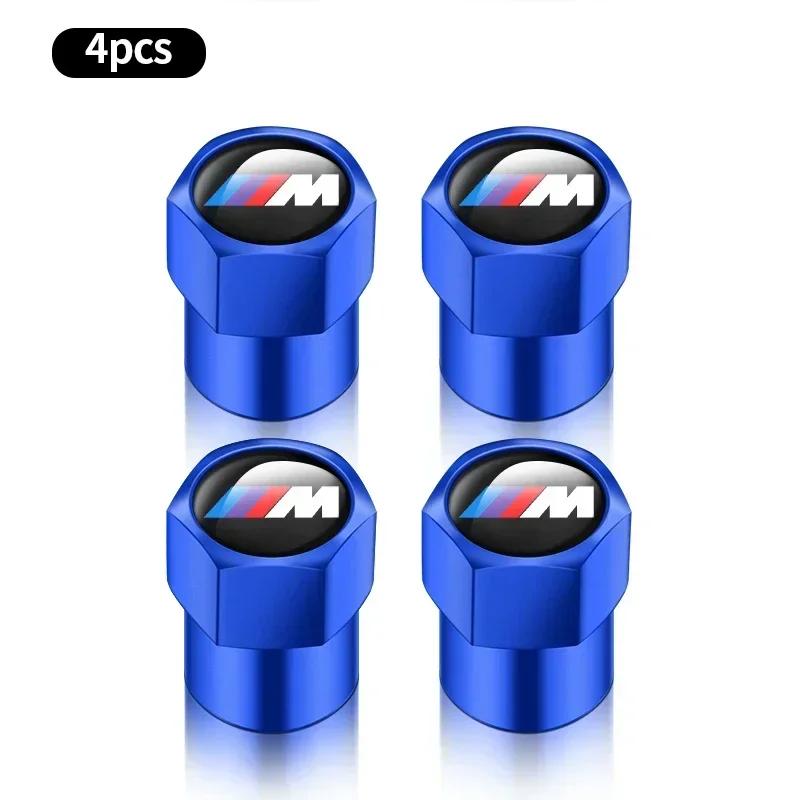 4 st Metall Bilhjul Däckventil Luftventil Kåpor För BMW M M3 M5 F10 F30 F20 E28 E30 E34 E36 E39 E46 E91 Performance X1 X2 X5