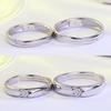 Classic Korean Wedding Jewelry Diamond Couple Ring for Men and Women