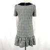 JILL STUART Short Sleeve Dress Women’s S Gray Glen Check
