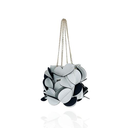 Suin Flower Mini Chain Bag - Light Gray