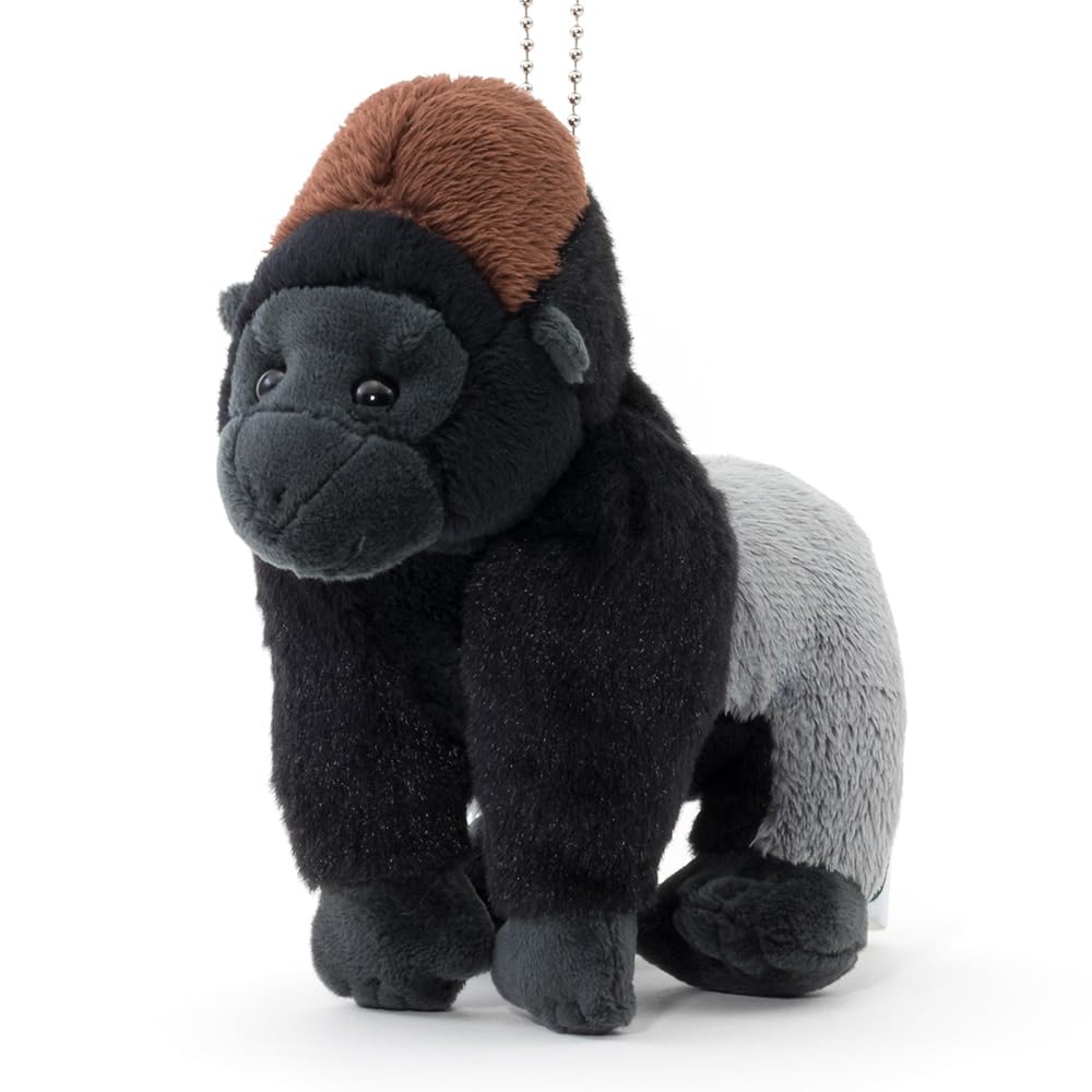 COLORATA Gorilla Plush Mascot (Realistic Wild AnimalWith Chain) Cute Animal Keychain Doll Gift (Twice Tested)  Christmas Present