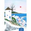 World Travel City Poster Landscape Greece Italy Florence Paris France Canvas Print Painting Wall Art Living Room Home Decorative