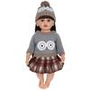 22inch Reborns Doll Holiday Costume Santa Outfit Quick Change Doll Outfit For Christmas Party Kids Pretend Play Game