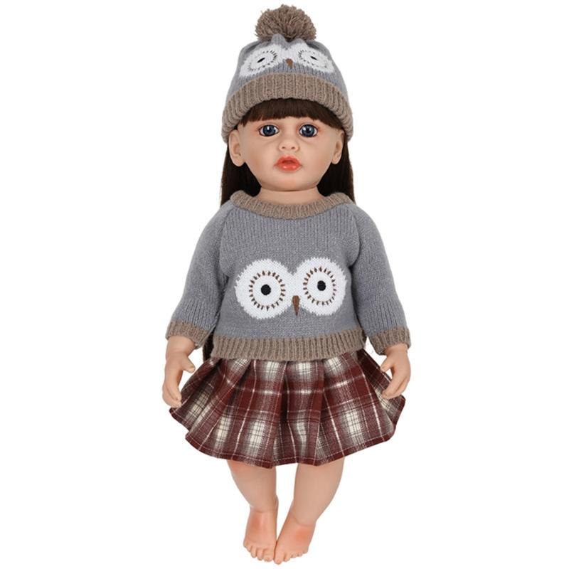 22inch Reborns Doll Holiday Costume Santa Outfit Quick Change Doll Outfit For Christmas Party Kids Pretend Play Game