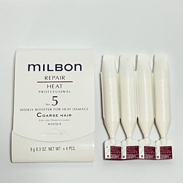 

Milbon Repair Heat Weekly Booster C Course Hair 9g x 4 Hair Mask Salon Treatment System Treatment No.5