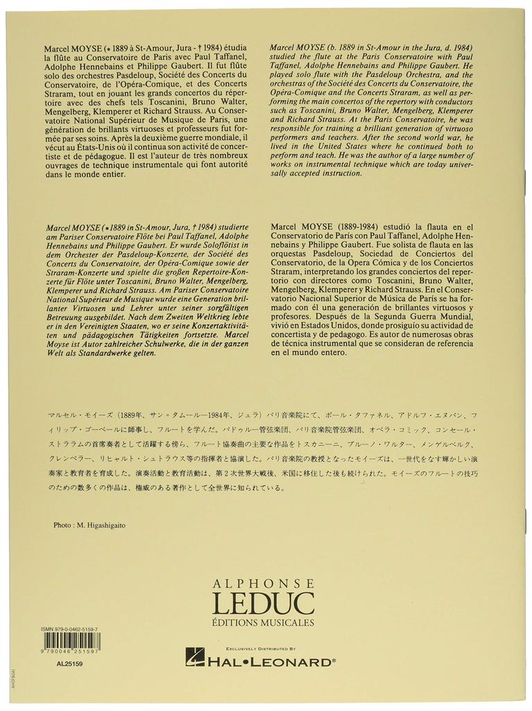 Alphonse Leduc Wittner About Sonorite Methods and Techniques Japanese Edition Instruction Leduc Publishing Moyse (Flute Book)