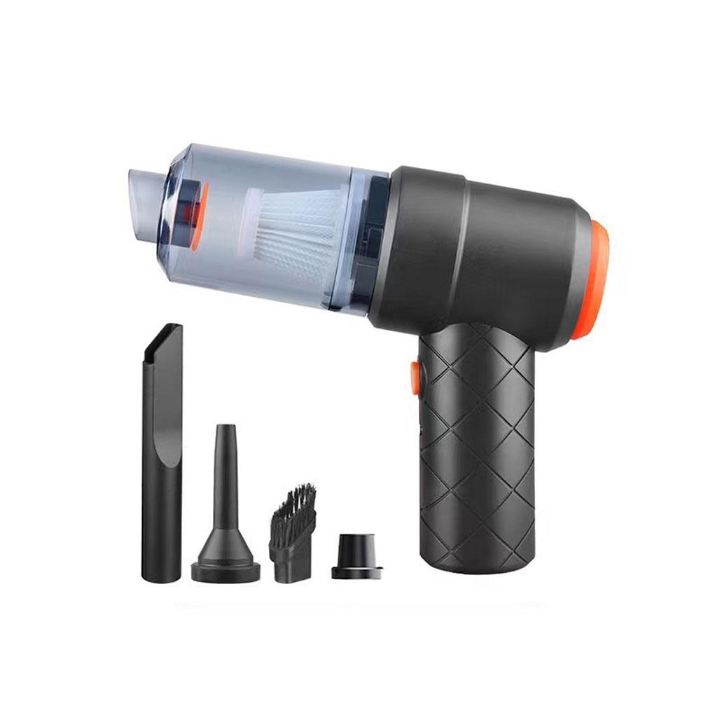 

Автомобильный пылесос со встроенной функцией всасывания и выдува. Портативный беспроводной зарядный пылесос высокой мощности. Ручной пылесос. чёрный