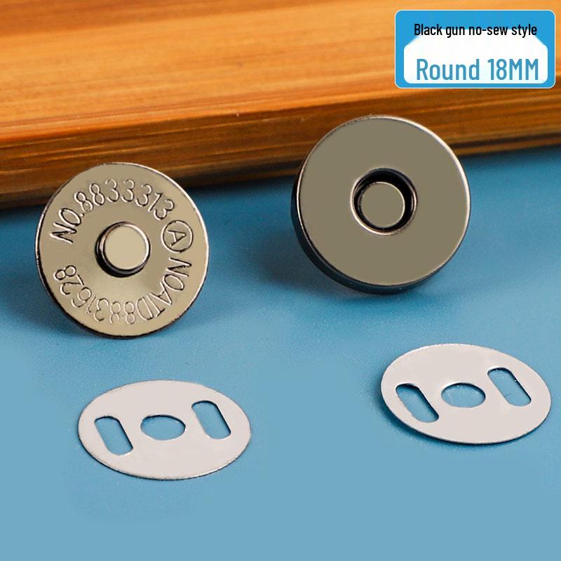 Fibbia a pressione magnetica per borse in pelle: Accessorio Valigia con Bottone Metallico e Chiusura Invisibile.