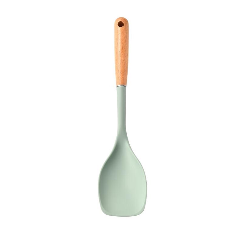 Bayou Wooden Handle Silicone Kitchen Utensils Set