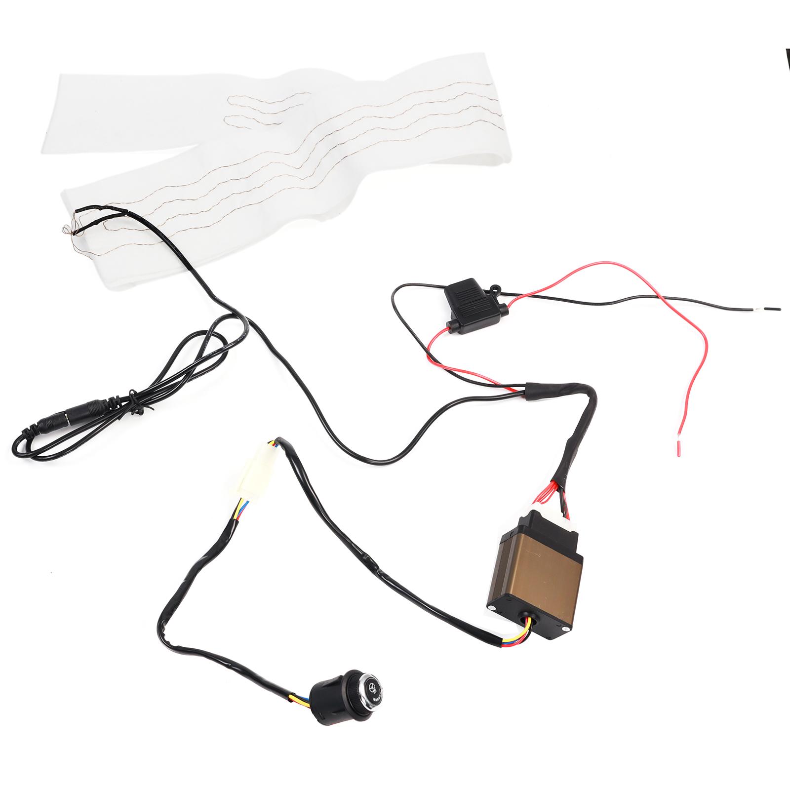 

Зимний автомобильный чехол на руль с подогревом, комплект «сделай сам», авто грелка, универсальный круглый переключатель, грелка для рук, аксессуары, фургон, грузовик