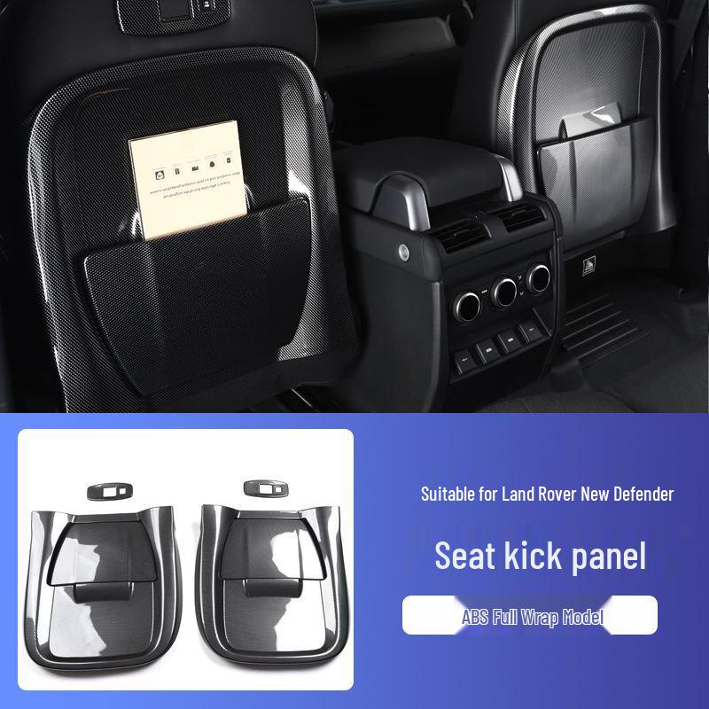 Fits 2020-2025 Land Rover Defender Kick Plates: Tailgate Scratch-Resistant Sill Strips for Interior Modification.