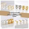 Gold-Plated Bamboo Zircon Ear Cuffs: Elegant and Versatile Earrings for a Luxurious Commute Style