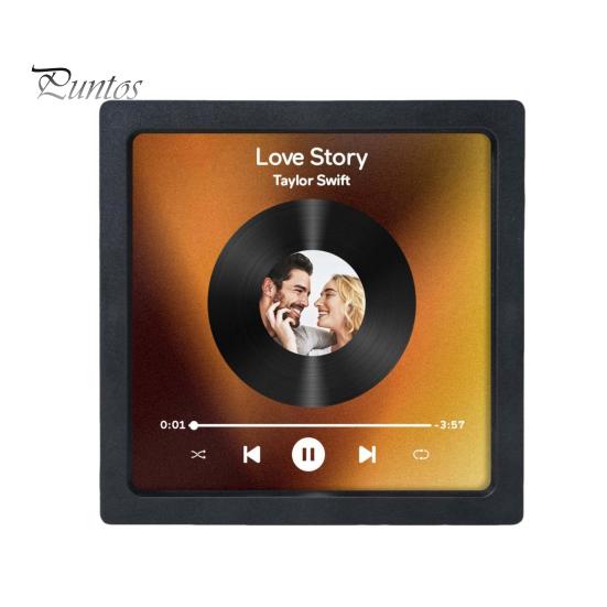 

Музыкальный альбом Магнит на холодильник USB Перезаряжаемый музыкальный плеер Love Story Домашний офис Кухня Магнит на холодильник Украшение B