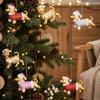 Plastic Christmas Cat Dog Pendant Kitten Christmas Hanging Cute Xmas Ornaments  Bedroom