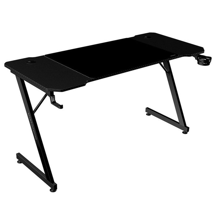 Bureau Gamer - Mars Gaming - MGD-X140 - 140 Cm - Système De Passage Des Câbles - Support De Casque