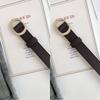 Black Womens Ontrend Pu Belt With Chic Automatic Closure For Effortless Fashion