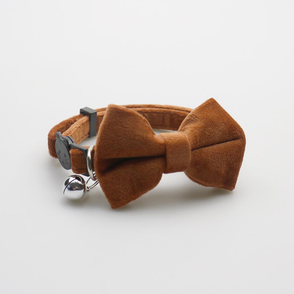 Pet Collars Pet Bow Bell Collars Cute Cat Collars Pets Supplies Multicolor Adjustable Pets Dressing Tool Pet Accessories Cats