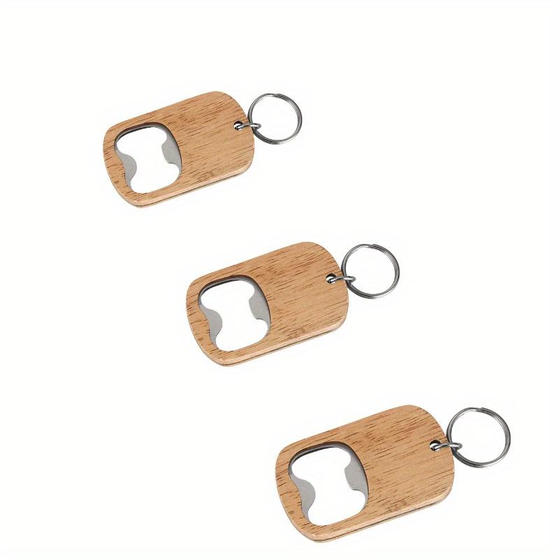 

3 шт. Деревянная открывалка для бутылок Деревянный брелок Открывалки для бутылок Заготовки Деревянная гравировка Брелоки для ключей Ключевой брелок для дома, кухни, вечеринки 3Pcs