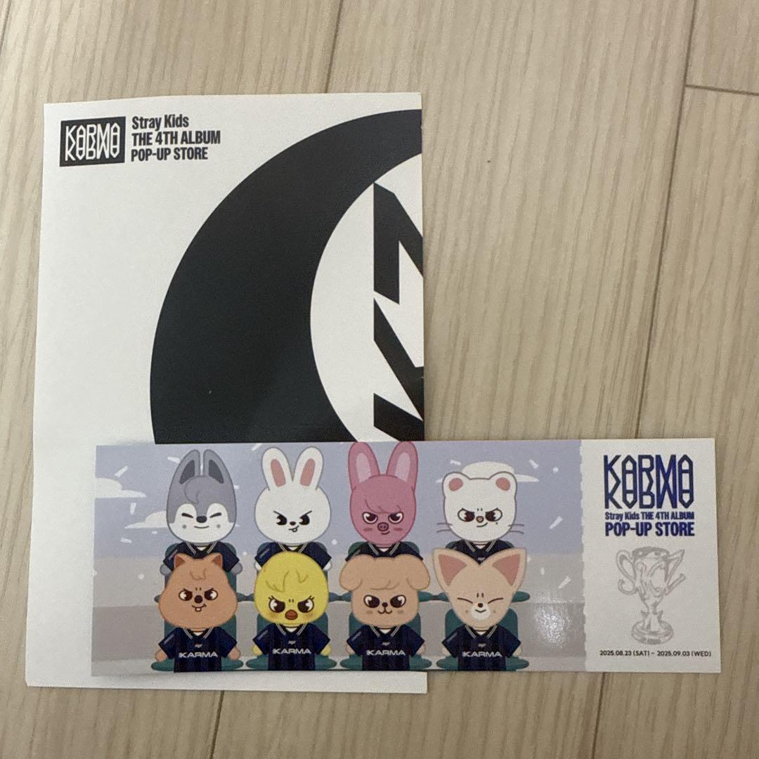 

[USED] Stray Kids KARMA Korean Pop-Up Admission Bonus Ticket