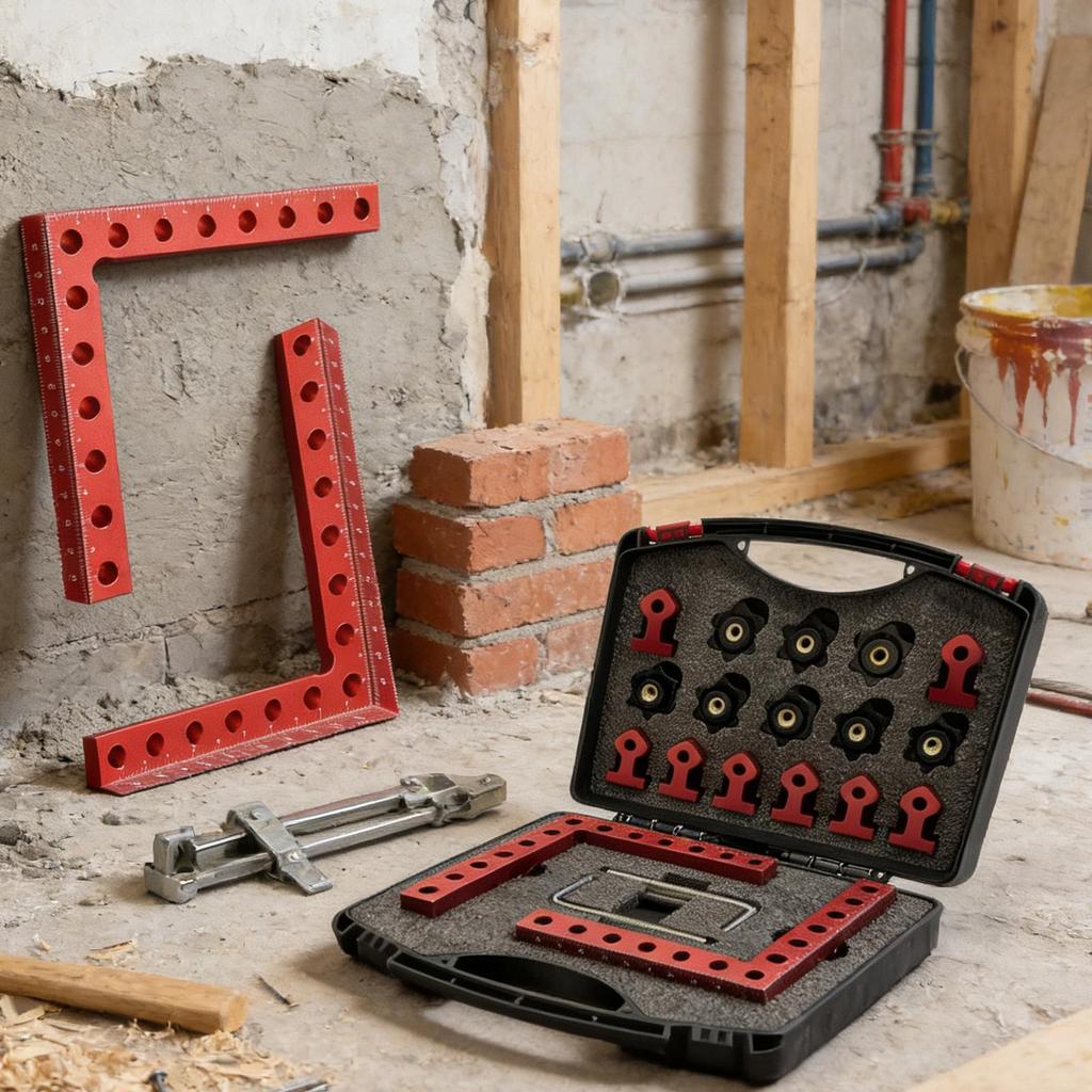 Corner Clamps for Woodworking Right Angle Clamping Aluminum Alloy Jig 90 Degree Positioning Tool for Woodworking Framing Drawers