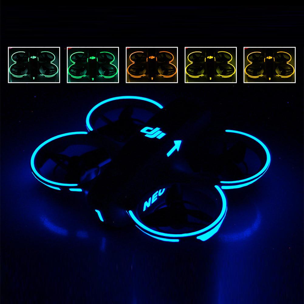 

Body Protective Film Luminous Stickers Colorful Glow-in-the-Dark Anti-Scratch Sticker Night Flight Drone Accessories небо синє кольору