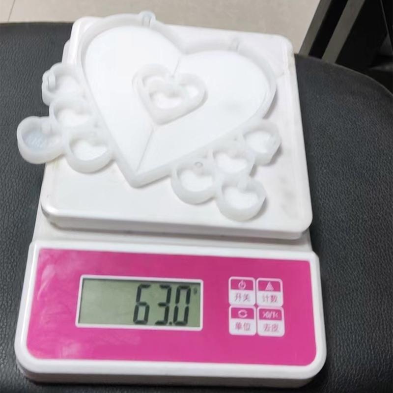 Wall Hanging Resin Moulds Heart-shaped Silicone Moulds Window Epoxy Resin Mould for DIY Craft Christmas Home Decoration