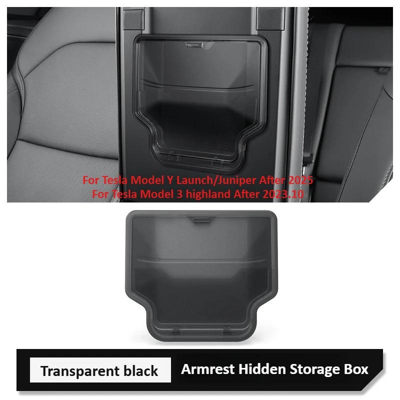 Armrest Holder Box Armrest Hidden Storage Box For Tesla Model Yl Juniper/Y Standard Model 3 Highland Console Armrest Holder Box