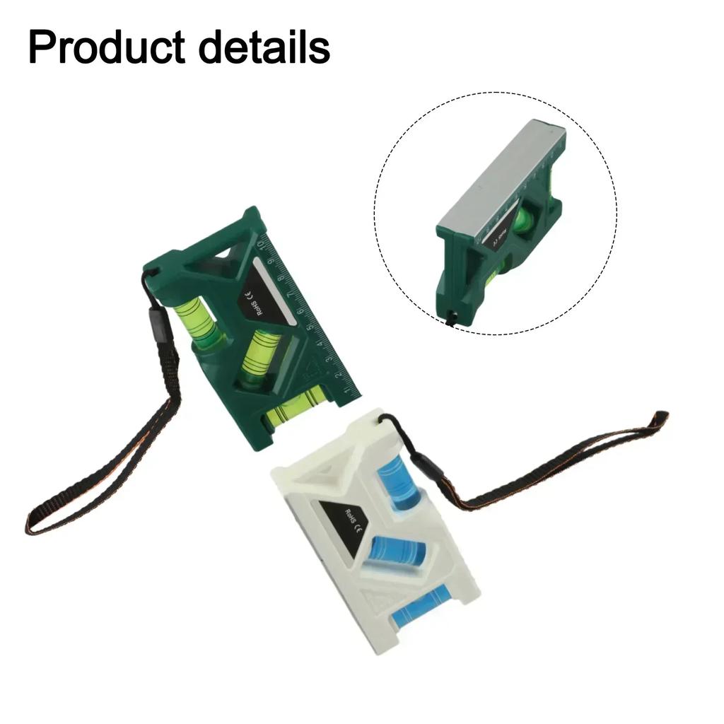 Compact Leveler 3-in-1 Measuring Tool 105X55X20mm Magnetic Level Tool User-Friendly Operation High Accuracy Measurement