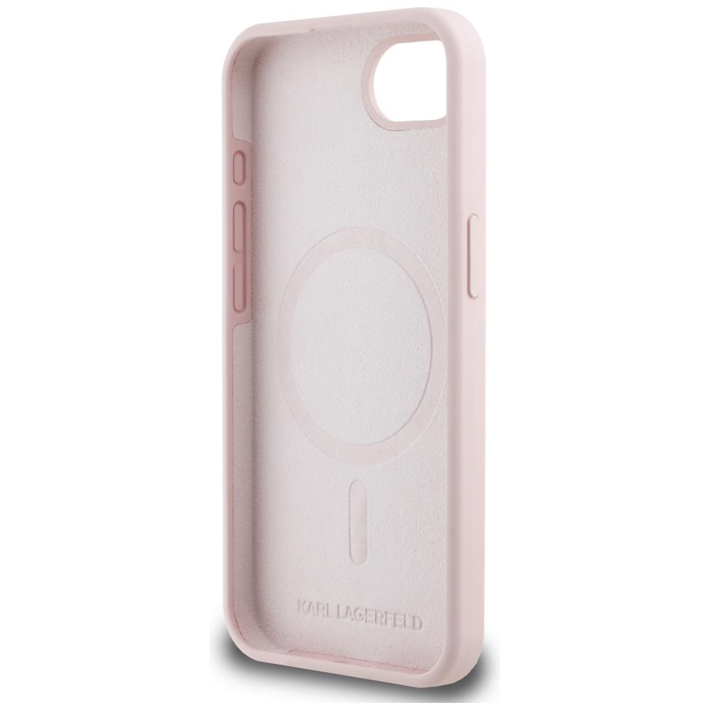 Etui Karl Lagerfeld Silicone             Karl&Choupette Heads Magsafe Do Iphone 16E Różowy