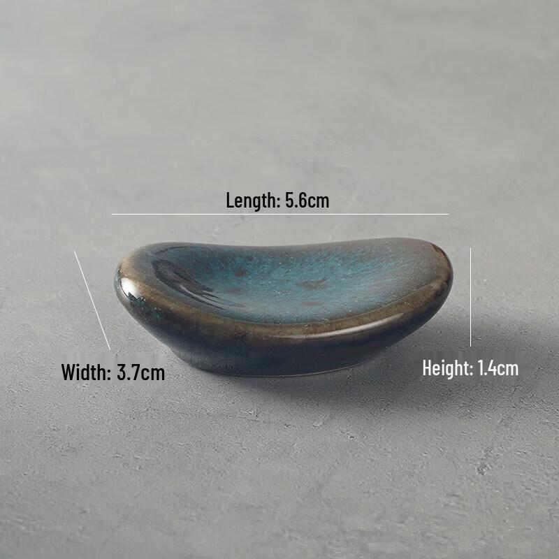 Japanese Kiln-Glazed Ceramic Chopstick and Spoon Rest