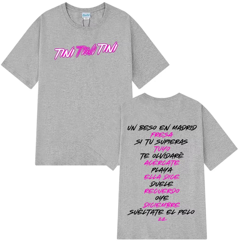 2025 Heißer Verkauf Tini Mode Druck T-Shirts Herren Damen Ästhetische Kleidung Kawaii T-Shirt Kurze Ärmel Lässiges T-Shirt Übergroßes Oberteil