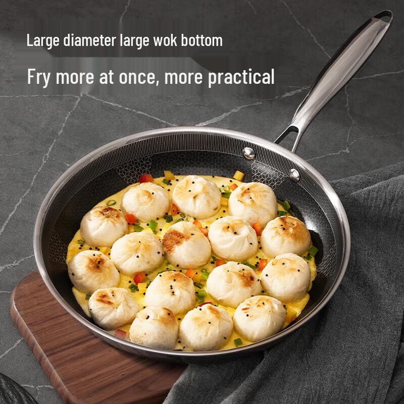 COOKER KING 28cm Stainless Steel Non-Stick Frying Pan