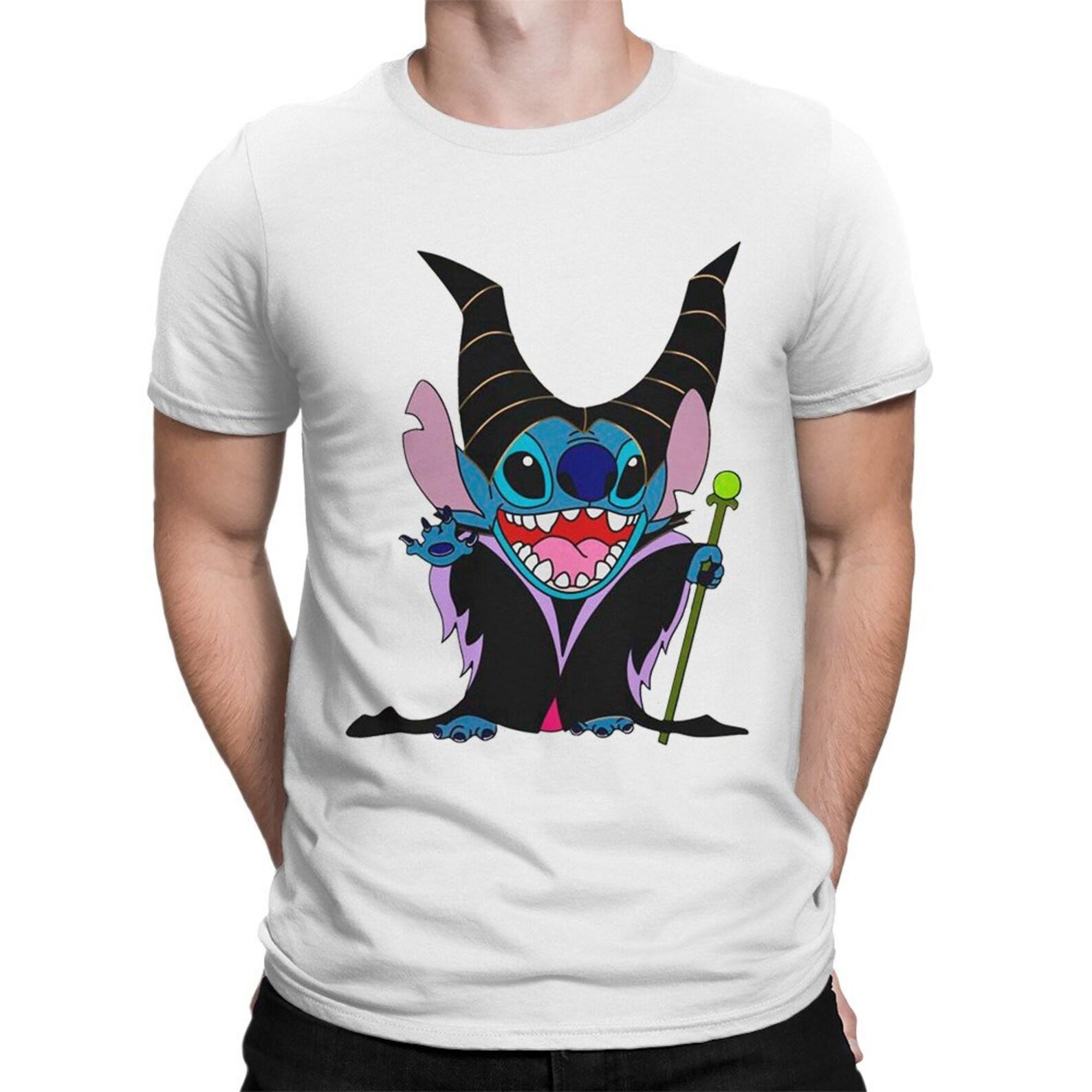 Stitch Maleficent Funny T-Shirt, Men s Women s Sizes (met-232) S