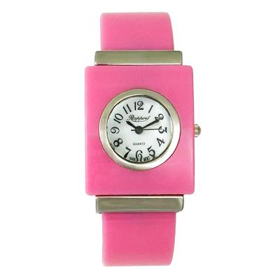 Rapport Plastic Bangle Watch, Pink, 170229