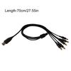 USB Male To 5.5x2.5mm 5V Power Plug Connector Charging Cable for 5V Monitoring Cameras LED Light Router Cooling Fan