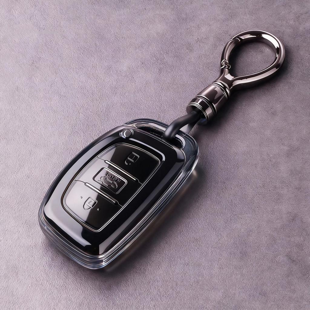 For Hyundai Tucson Kona I40 Veloster Solaris I10 Elentra I20 Accent Ionic Venue HB20 Key Caps Cover Car Key Organizer Keychain