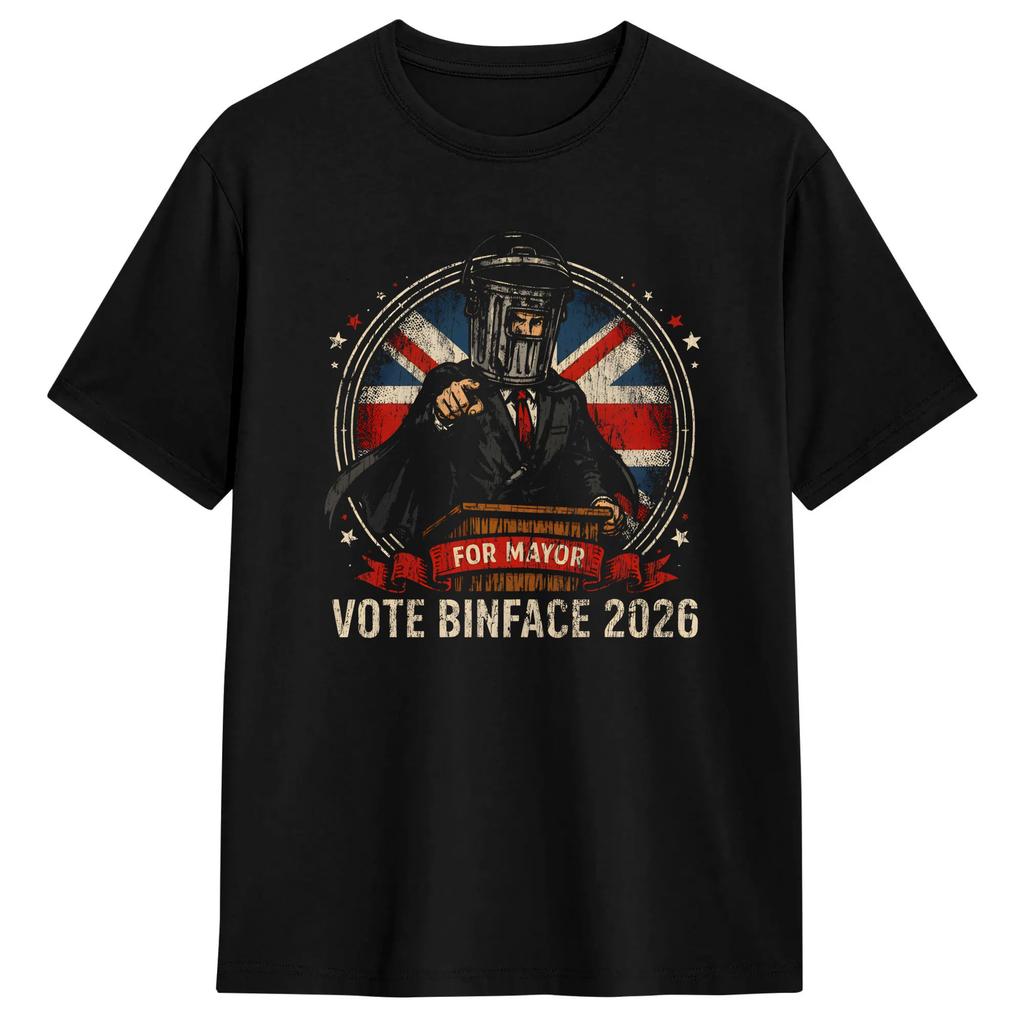 Harajuku Tshirt Summer Vote Binface 2026 Trending T Shirts Cotton Tshirt For Man Y2k Fun Design Short Sleeve Top Tees