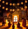 Luci a stringa di zucche di Halloween 3D Lanterne di Halloween per feste Casa Decorazione fai da te Luce bianca calda Luce a batteria