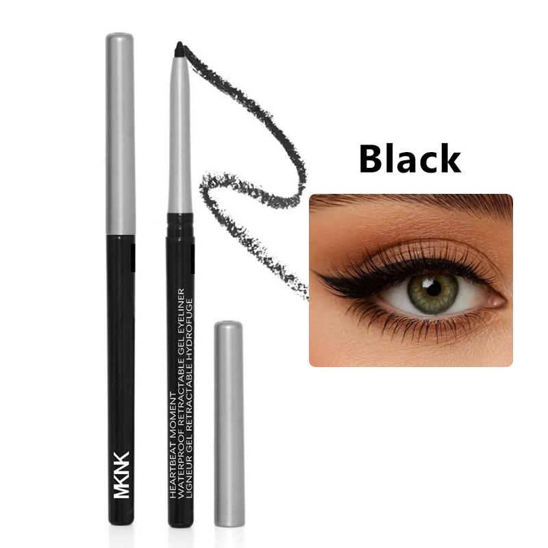 

1/2pcs High Pigmented Eyeliner Pencil Waterproof Black Brown Eyeliner Gel Pencil Smudge-Proof Lasting&Beginner-Friendly Makeup чёрный