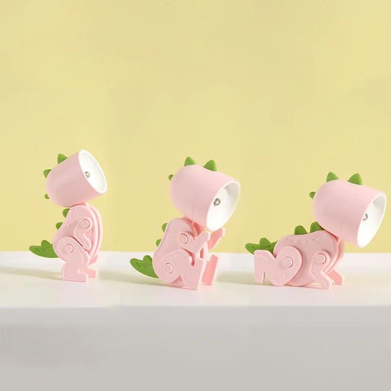 LED Nachtlicht Mini Dinosaurier Licht Ins Student Geschenk Cartoon Haustier Klapptisch Lampe Kinderzimmer Nacht Schlafzimmer Wohnzimmer Dekor
