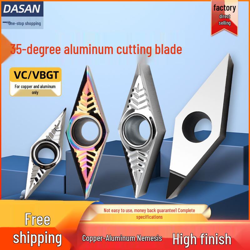 35° Diamond Blade CNC Lathe Inserts VCGT160404 VBGT110302 for Aluminum