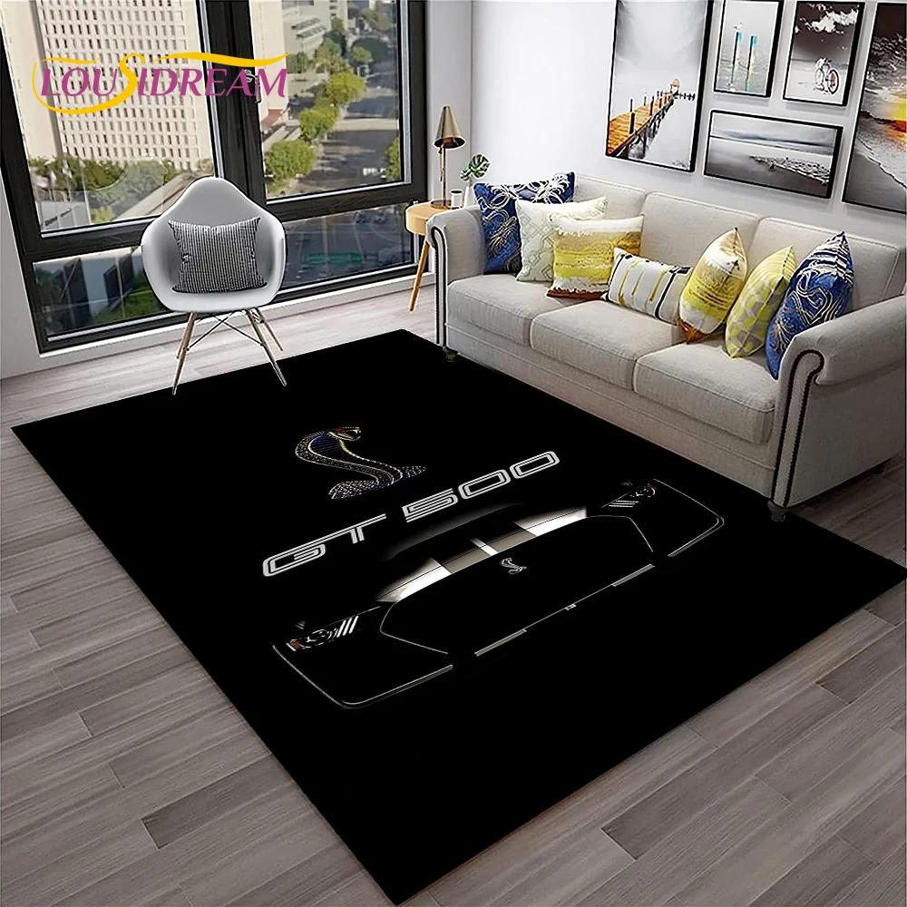 

Classics Ford GTR Mustang Car Carpet Rug for Home Living Room Bedroom Sofa Motorcycle Doormat Decor,Area Rug Non-slip Floor Mat 40x60cm