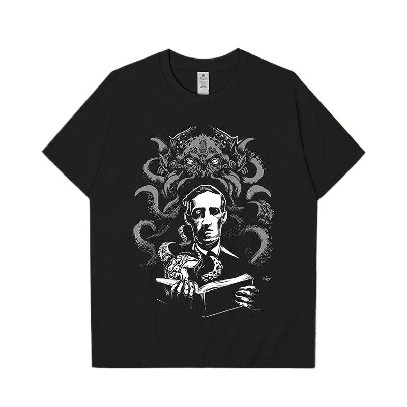 Nordic Classic Mythology Cthulhus Dead Spirits Book ShortSleeved TShirt Unisexs Clothing Womens  Summer New T Shirt S
